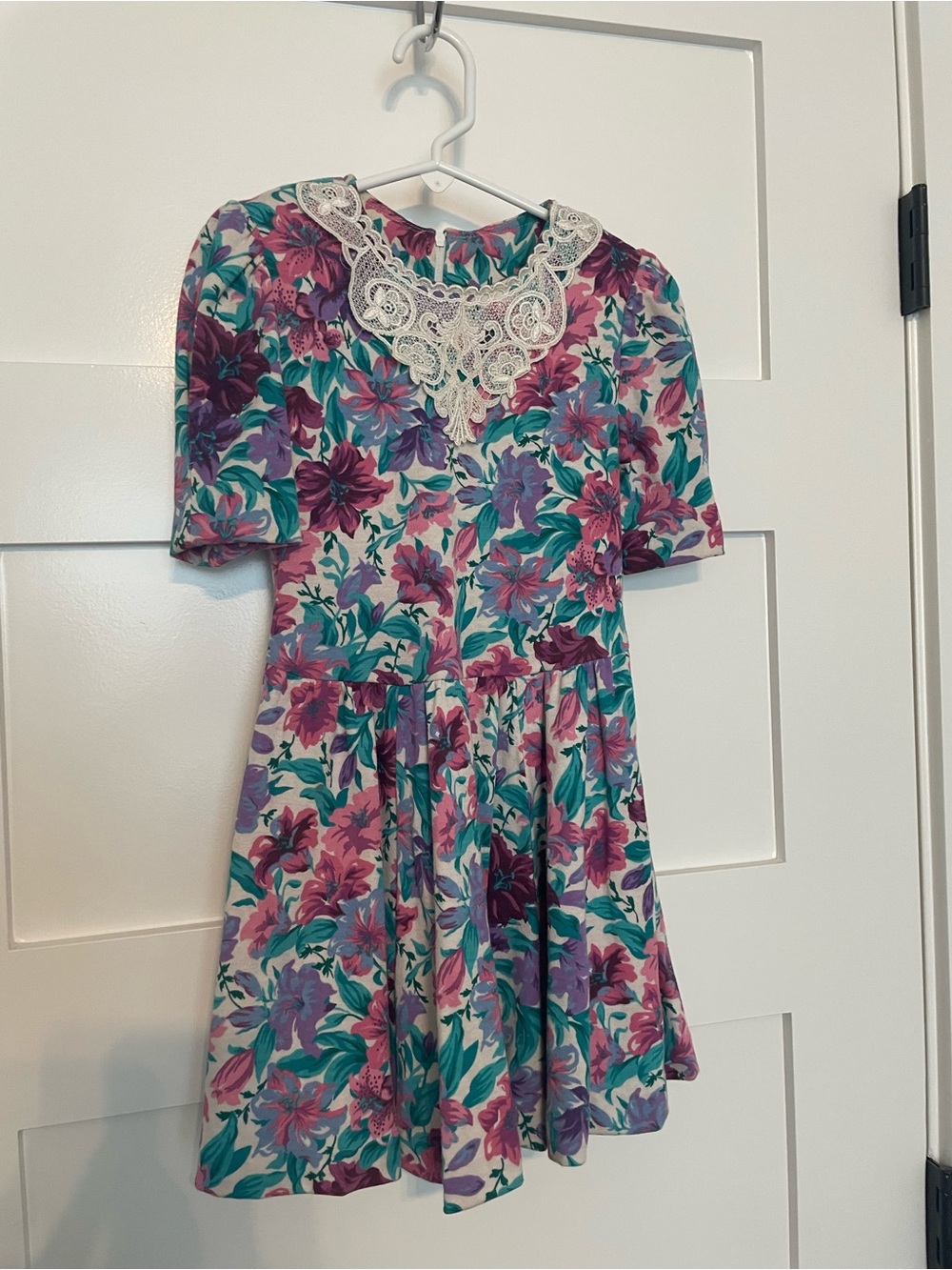 VINTAGE 90s Girls Floral Dress